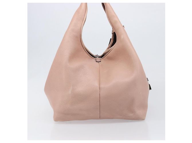 LOEWE Kaliyu GM Handtasche aus Leder Rosa Silber Auth hk4026A Pink - Ansicht 4