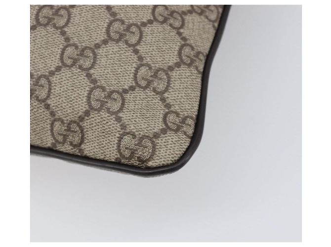 Borsa a spalla GUCCI GG Supreme PVC Beige Silver 141626 Auth 200589 Argento - vista 15