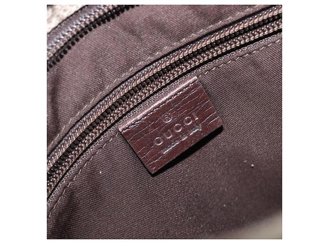 Borsa a spalla GUCCI GG Supreme PVC Beige Silver 141626 Auth 200589 Argento - vista 18
