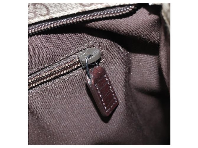 Borsa a spalla GUCCI GG Supreme PVC Beige Silver 141626 Auth 200589 Argento - vista 21