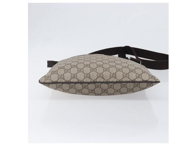 Borsa a spalla GUCCI GG Supreme PVC Beige Silver 141626 Auth 200589 Argento - vista 5