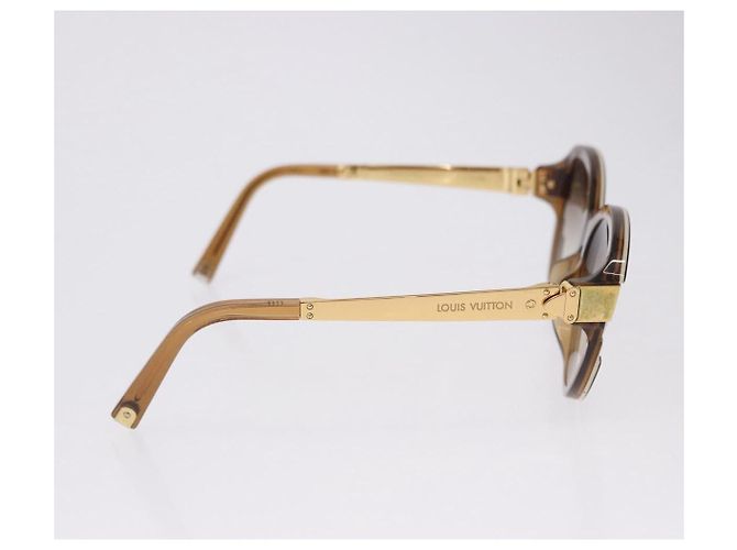 LOUIS VUITTON Gafas de sol Petit Spson Cateye plastic Gold Z0487E LV Auth bs36891 Dorado - vista 5