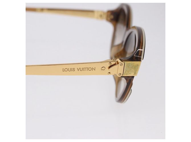LOUIS VUITTON Gafas de sol Petit Spson Cateye plastic Gold Z0487E LV Auth bs36891 Dorado - vista 6