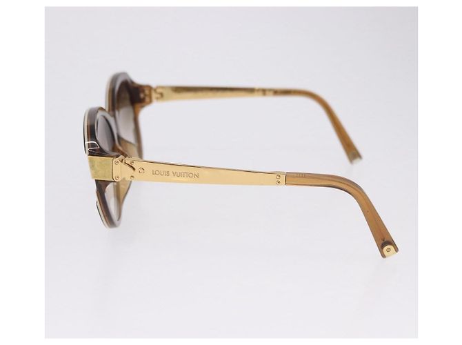 LOUIS VUITTON Gafas de sol Petit Spson Cateye plastic Gold Z0487E LV Auth bs36891 Dorado - vista 7