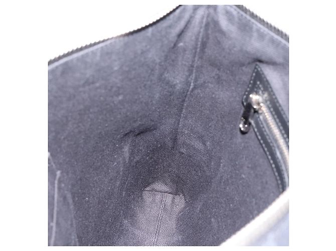 Borsa a tracolla GUCCI GG Supreme Sherry Line PVC Nero Argento 474139 Auth 202992 - vista 20