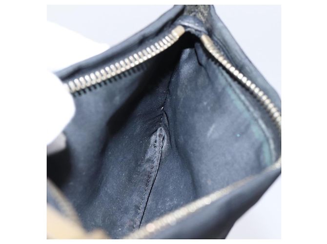 CHANEL New Travel Line Pouch Canvas Black Gold CC Auth 203320 Negro Dorado - vista 10