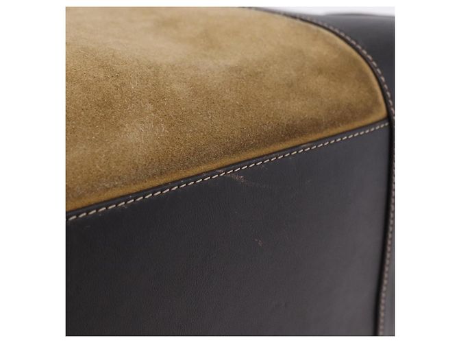 Borsa a mano LOEWE Amazona 32 in camoscio beige tono oro Auth ka6134 - vista 7