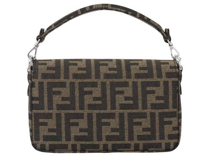 FENDI x FRGMT x POKEMON Mamma Baguette Dratini Zucca Brown 8BS017 Auth 167553SM Marrone Argento - vista 2