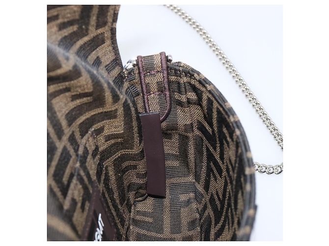 FENDI x FRGMT x POKEMON Mamma Baguette Dratini Zucca Brown 8BS017 Auth 167553SM Marrone Argento - vista 26