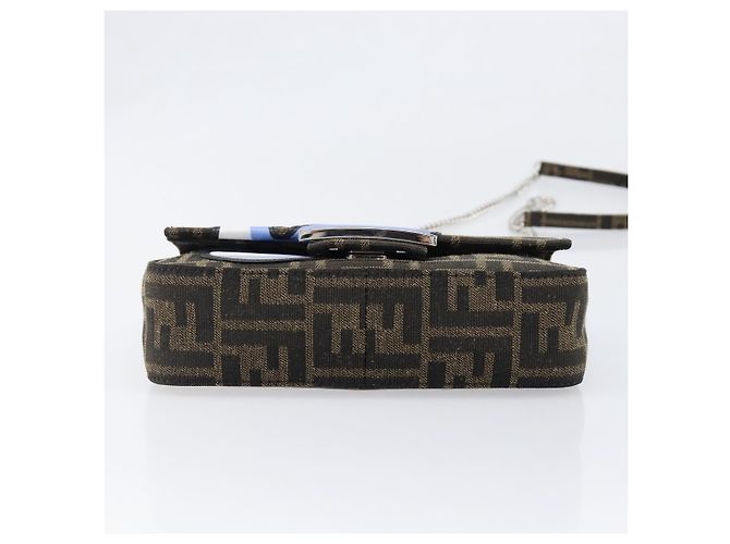 FENDI x FRGMT x POKEMON Mamma Baguette Dratini Zucca Brown 8BS017 Auth 167553SM Marrone Argento - vista 5