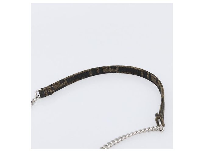 FENDI x FRGMT x POKEMON Mamma Baguette Dratini Zucca Brown 8BS017 Auth 167553SM Marrone Argento - vista 9