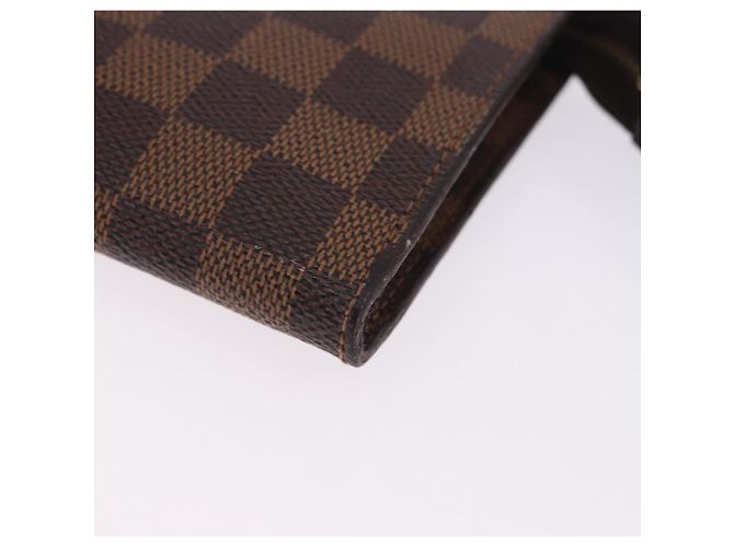 LOUIS VUITTON Damier Ebene Poche Toilette 15 Pouch N47548 LV Auth 203025 - vista 14