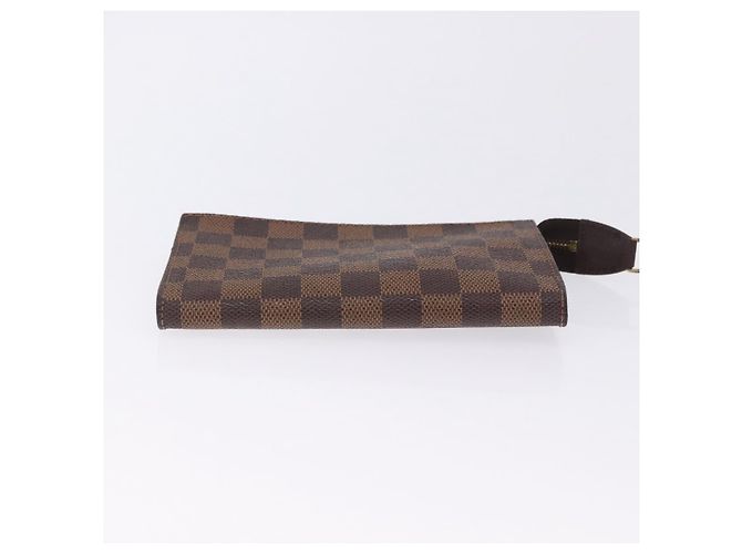 LOUIS VUITTON Damier Ebene Poche Toilette 15 Pouch N47548 LV Auth 203025 - vista 6