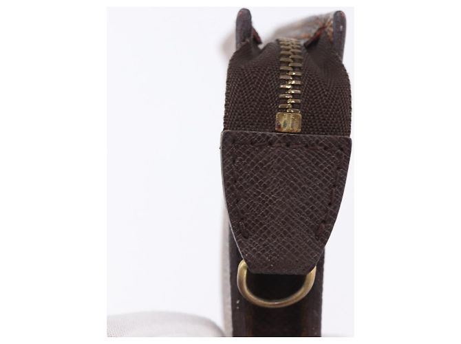 LOUIS VUITTON Damier Ebene Poche Toilette 15 Pouch N47548 LV Auth 203025 - vista 8