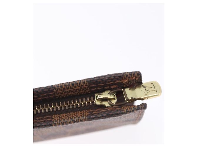 LOUIS VUITTON Damier Ebene Poche Toilette 15 Pouch N47548 LV Auth 203025 - vista 9