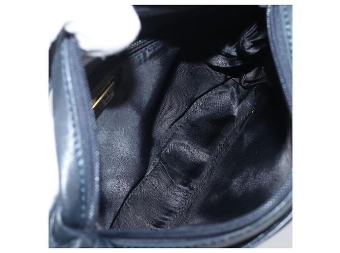 Borsa a tracolla LOEWE Flamenco in pelle nera autentica 202986A Nero - vista 12