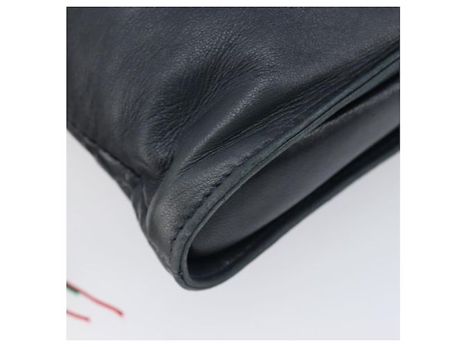 Borsa a tracolla LOEWE Flamenco in pelle nera autentica 202986A Nero - vista 16
