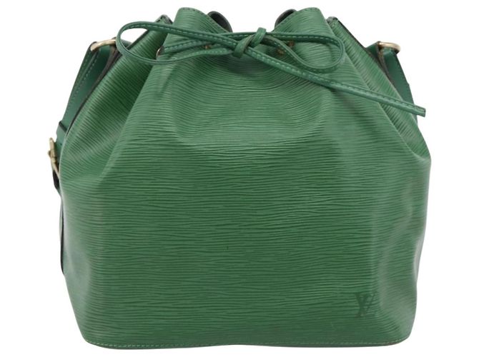 Borsa a tracolla LOUIS VUITTON Epi Petit Noe Verde M44104 LV Auth 201395V - vista 13