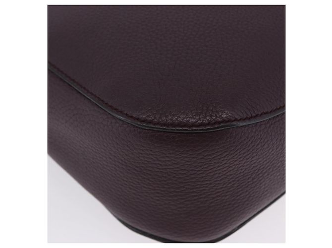 Borsa a tracolla BALLY in pelle Bordeaux Argento Auth 201238 Bordò - vista 15