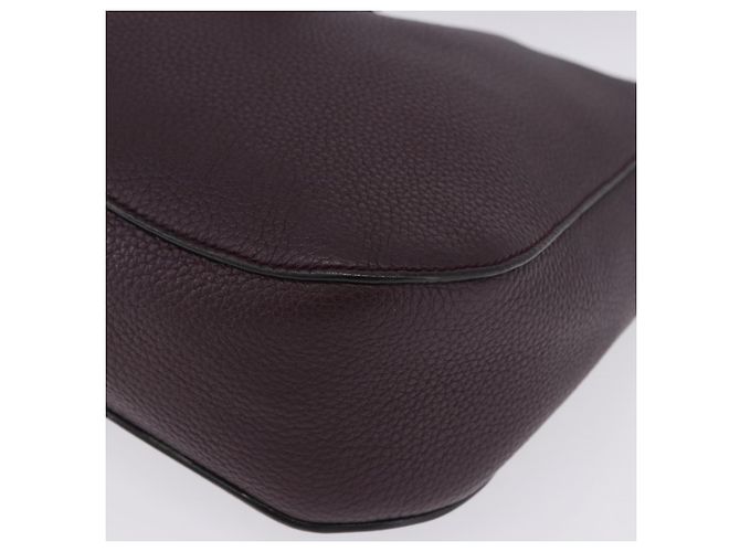 Borsa a tracolla BALLY in pelle Bordeaux Argento Auth 201238 Bordò - vista 16