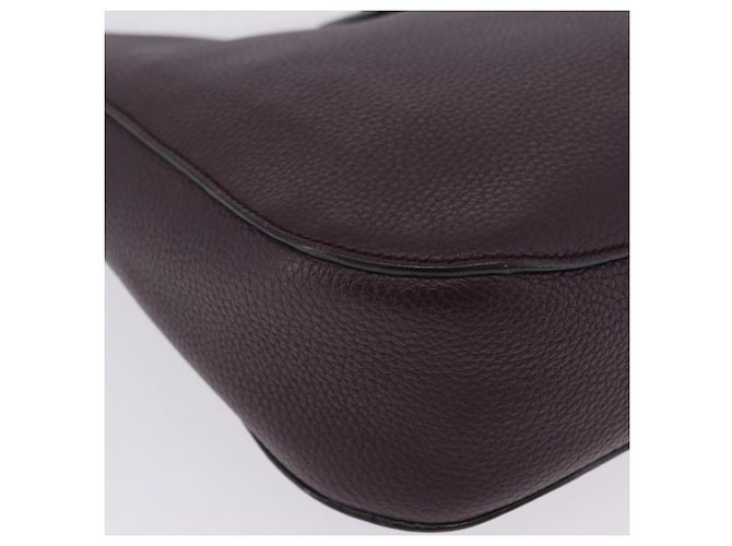 Borsa a tracolla BALLY in pelle Bordeaux Argento Auth 201238 Bordò - vista 17