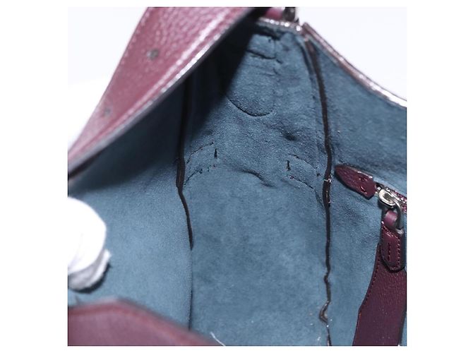 Borsa a tracolla BALLY in pelle Bordeaux Argento Auth 201238 Bordò - vista 23