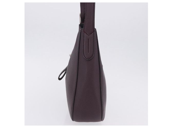 Borsa a tracolla BALLY in pelle Bordeaux Argento Auth 201238 Bordò - vista 3