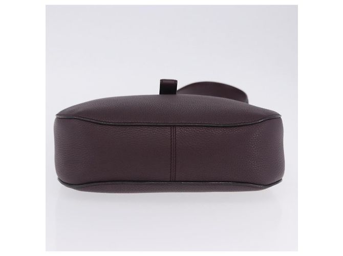 Borsa a tracolla BALLY in pelle Bordeaux Argento Auth 201238 Bordò - vista 5