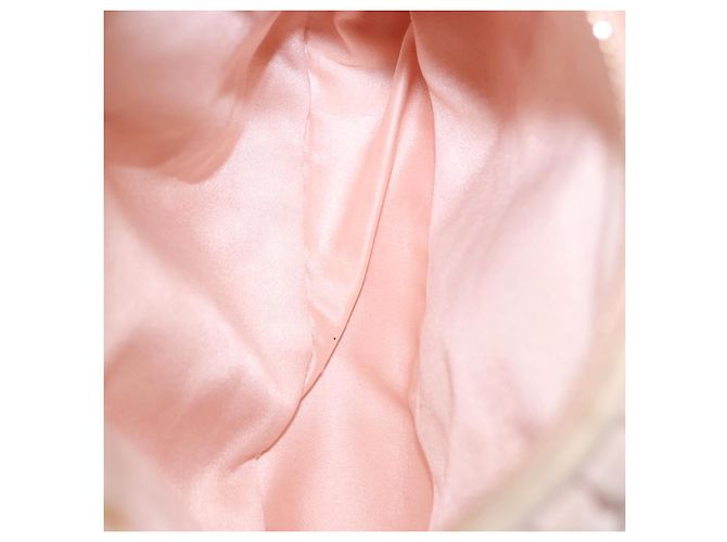 Borsa Miu Miu Matelassé Wonder Satin 2way Pink Gold Auth 197282V Rosa D'oro - vista 11