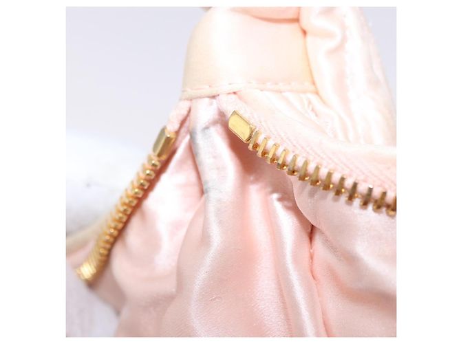 Borsa Miu Miu Matelassé Wonder Satin 2way Pink Gold Auth 197282V Rosa D'oro - vista 12
