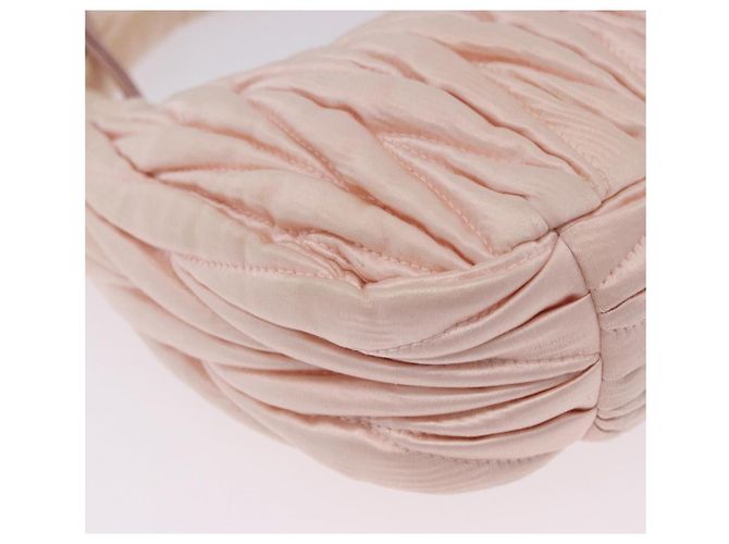 Borsa Miu Miu Matelassé Wonder Satin 2way Pink Gold Auth 197282V Rosa D'oro - vista 15