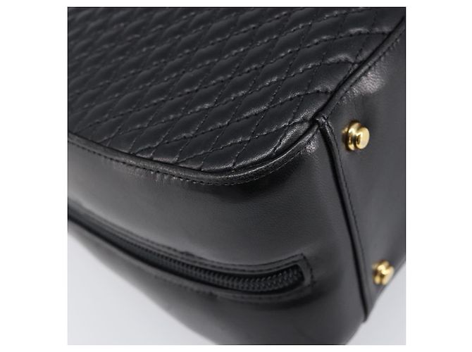 Borsa a mano BALLY in pelle nera e oro autentica BA15655A Nero D'oro - vista 14