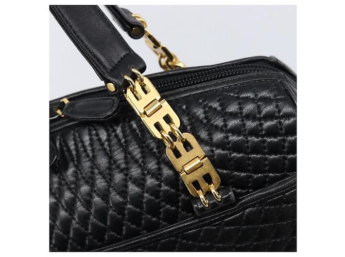 Borsa a mano BALLY in pelle nera e oro autentica BA15655A Nero D'oro - vista 17