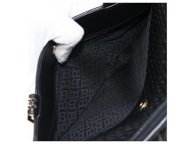 Borsa a mano BALLY in pelle nera e oro autentica BA15655A Nero D'oro - vista 23