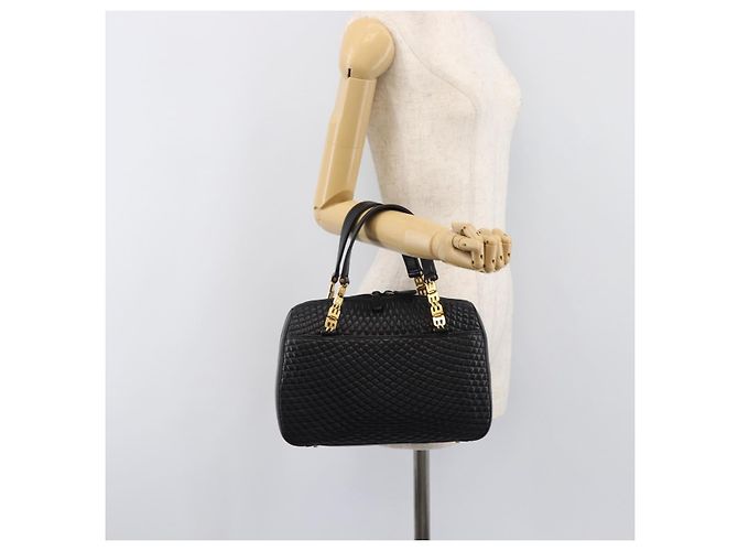 Borsa a mano BALLY in pelle nera e oro autentica BA15655A Nero D'oro - vista 24