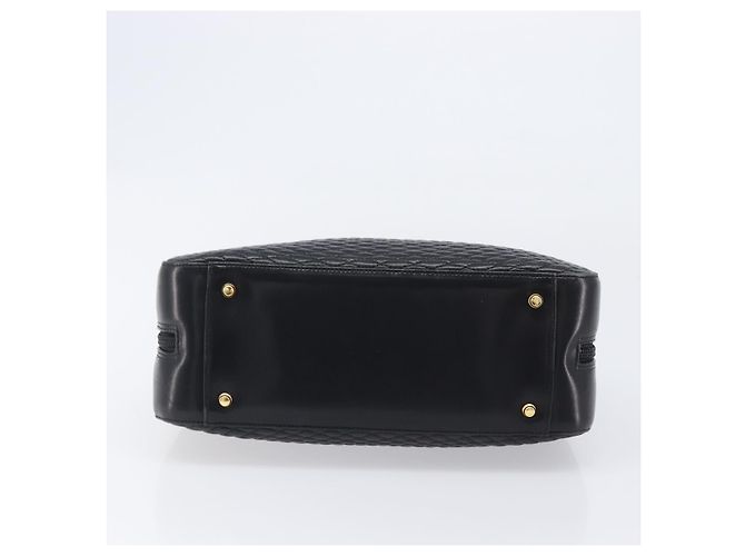 Borsa a mano BALLY in pelle nera e oro autentica BA15655A Nero D'oro - vista 5