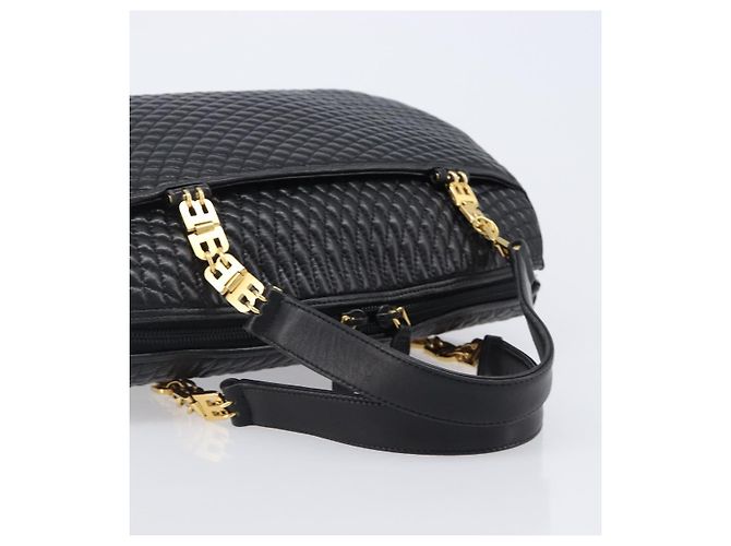 Borsa a mano BALLY in pelle nera e oro autentica BA15655A Nero D'oro - vista 7