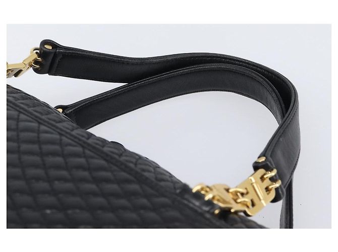 Borsa a mano BALLY in pelle nera e oro autentica BA15655A Nero D'oro - vista 8