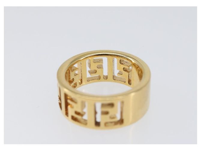 FENDI Forever Ring Metall S Gold Tone #10(JP Size) Auth SW2839M - Ansicht 10