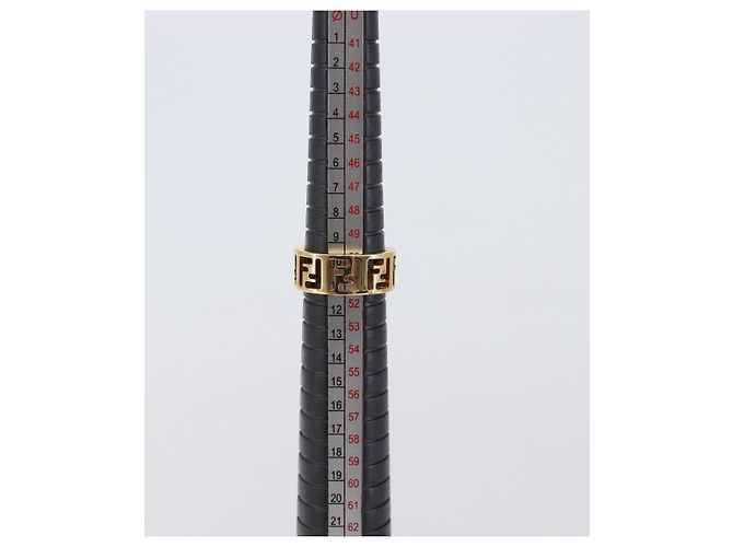 FENDI Forever Ring Metall S Gold Tone #10(JP Size) Auth SW2839M - Ansicht 12