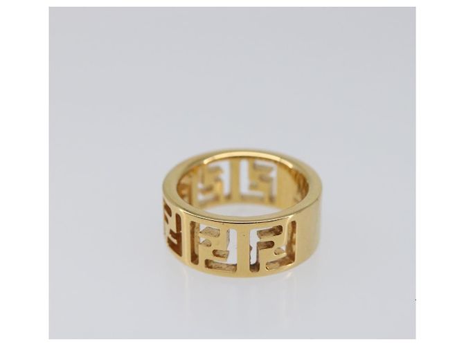 FENDI Forever Ring Metall S Gold Tone #10(JP Size) Auth SW2839M - Ansicht 4