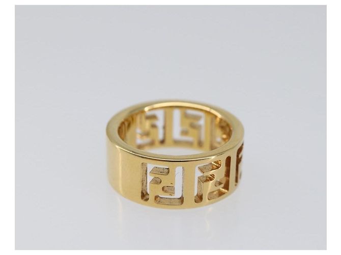 FENDI Forever Ring Metall S Gold Tone #10(JP Size) Auth SW2839M - Ansicht 5