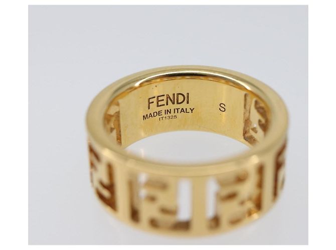 FENDI Forever Ring Metall S Gold Tone #10(JP Size) Auth SW2839M - Ansicht 7