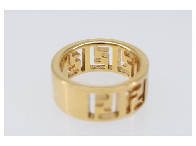 FENDI Forever Ring Metall S Gold Tone #10(JP Size) Auth SW2839M - Ansicht 9