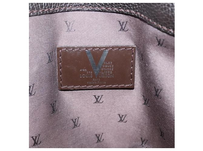 Borsa a mano LOUIS VUITTON Kabainsbruck Suede Brown Silver M95245 LV Auth 202462A Marrone Argento - vista 10