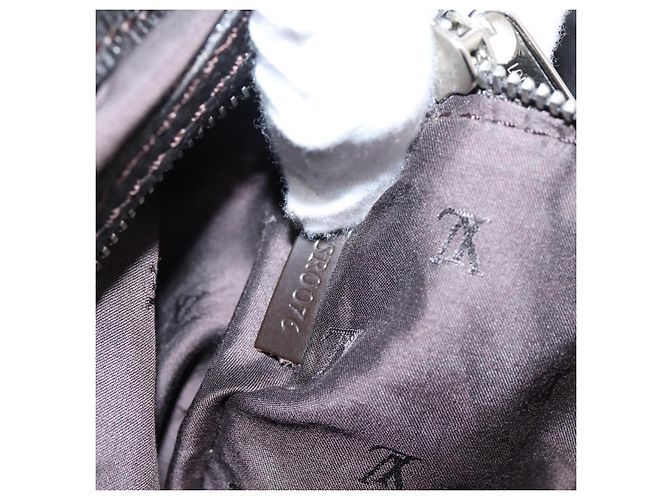Borsa a mano LOUIS VUITTON Kabainsbruck Suede Brown Silver M95245 LV Auth 202462A Marrone Argento - vista 12