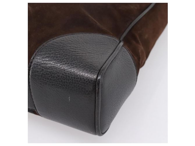 Borsa a mano LOUIS VUITTON Kabainsbruck Suede Brown Silver M95245 LV Auth 202462A Marrone Argento - vista 15