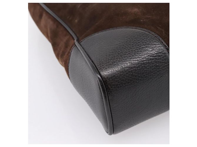 Borsa a mano LOUIS VUITTON Kabainsbruck Suede Brown Silver M95245 LV Auth 202462A Marrone Argento - vista 16