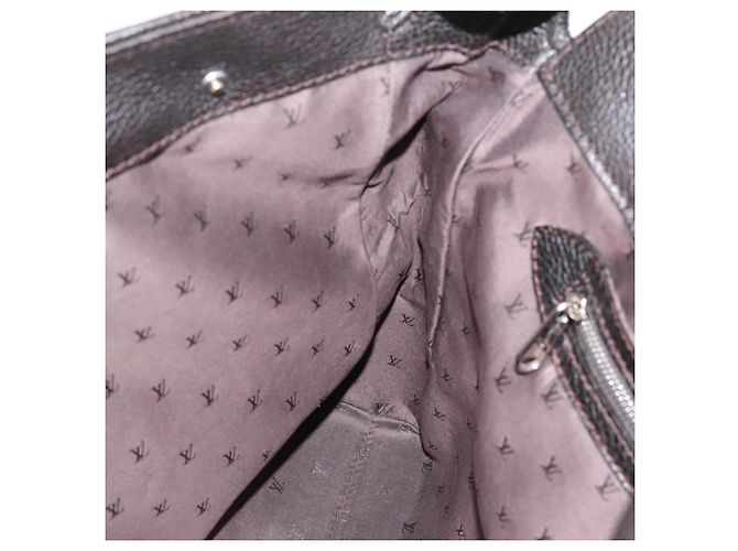 Borsa a mano LOUIS VUITTON Kabainsbruck Suede Brown Silver M95245 LV Auth 202462A Marrone Argento - vista 17