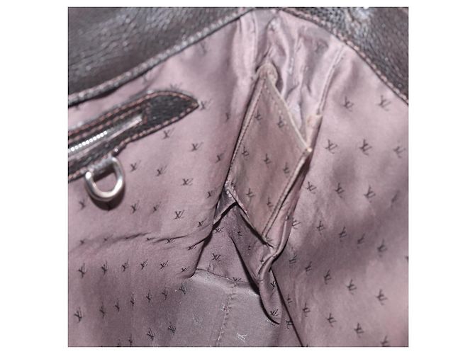 Borsa a mano LOUIS VUITTON Kabainsbruck Suede Brown Silver M95245 LV Auth 202462A Marrone Argento - vista 18